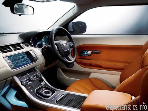 LAND ROVER Generacja
 Range Rover Evoque 3 doors 2.2d (150hp) AT9 4WD Charakterystyka techniczna
