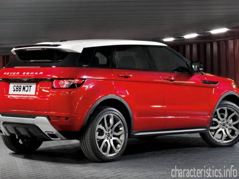 LAND ROVER Generación
 Range Rover Evoque 5 doors 2.0 (240hp) AT 4WD Características técnicas
